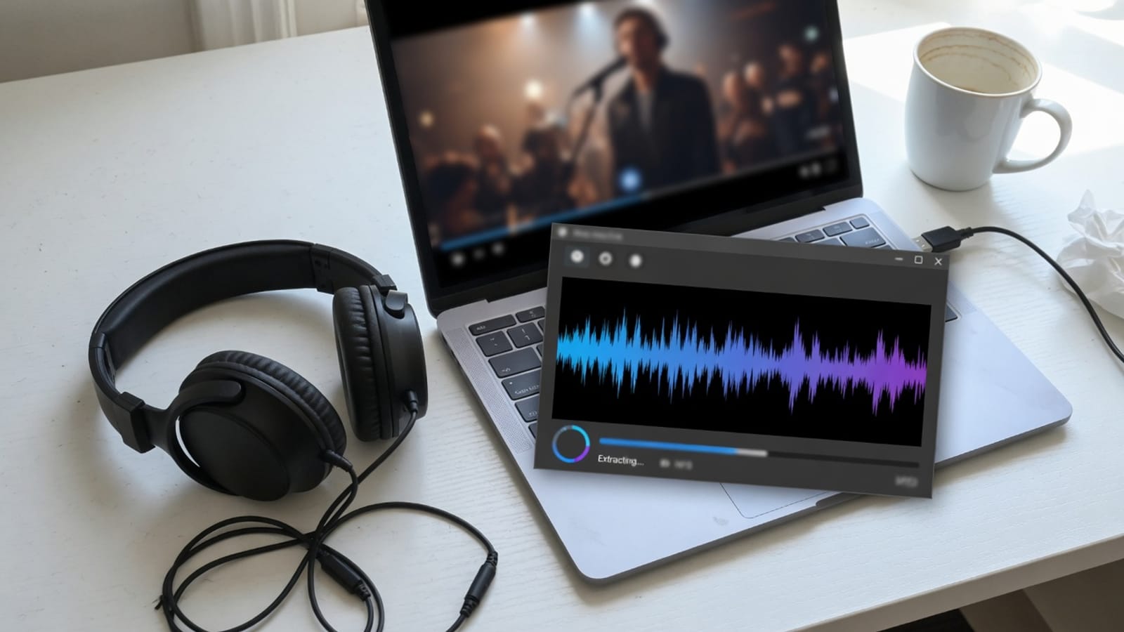 Selecting a local file to MP4 to MP3 in the browser