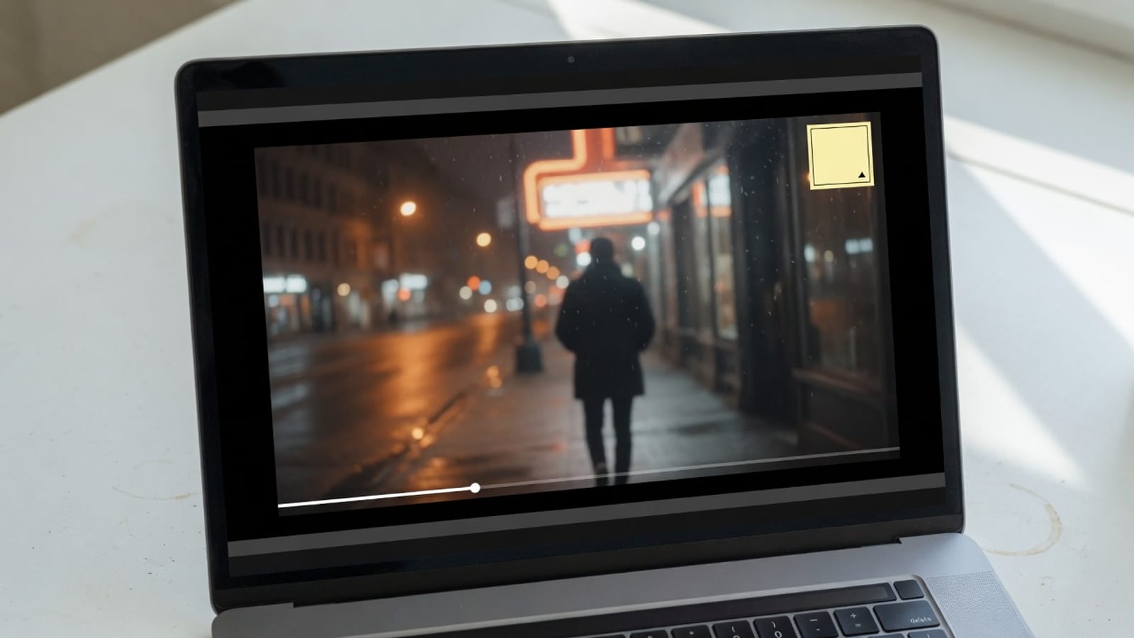 Choosing settings to watermark video on this device